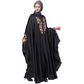 Designer Irani Kaftan with embroidery work- Dark Grey